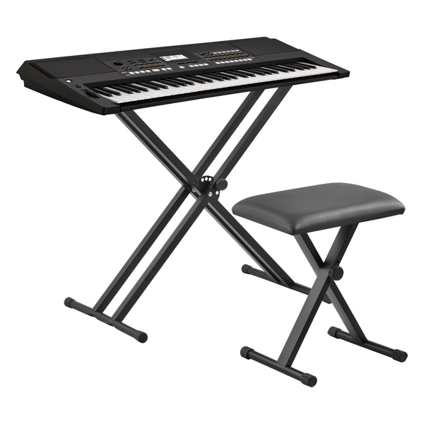 Soporte para teclado con taburete Ajustable en altura Plegable