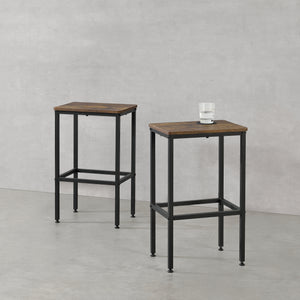 Taburetes de bar Örebro juego de 2 tono de madera oscura en.casa