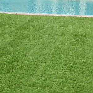 Baldosas de césped artificial Wiesloch juego de 11 piezas 1m² [en.casa]