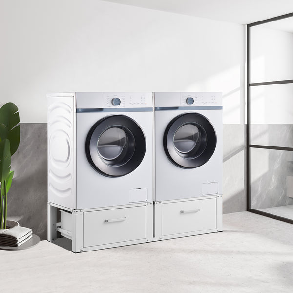 Estructura doble Heyen con 2 cajones Blanco [en.casa]