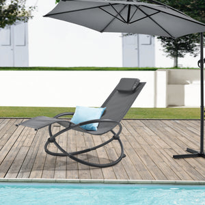 Tumbona columpio Pulsano 150 kg Gris oscuro [en.casa]