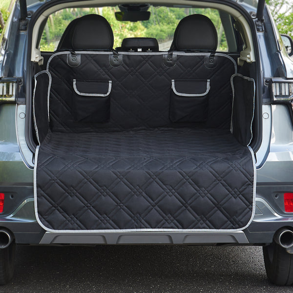 Cubierta protectora para coche Wolverhampton 185 x 171 cm Protector de maletero Negro [en.casa]