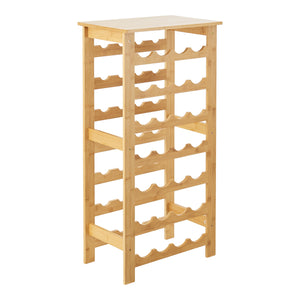 Estante para vino Äänekoski 94x47x29 cm Bambú natural [en.casa]