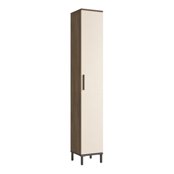 Armario alto Lieto con 6 estantes 183,5 x 29,5 x 29,5 cm roble gris [en.casa]