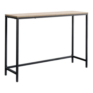 Mesa consola Kronoby 80 x 100 x 30 cm Negro/Aspecto madera [en.casa] TR