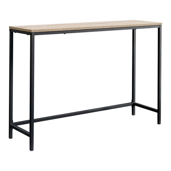 Mesa consola Kronoby 80 x 100 x 30 cm Negro/Aspecto madera [en.casa] TR