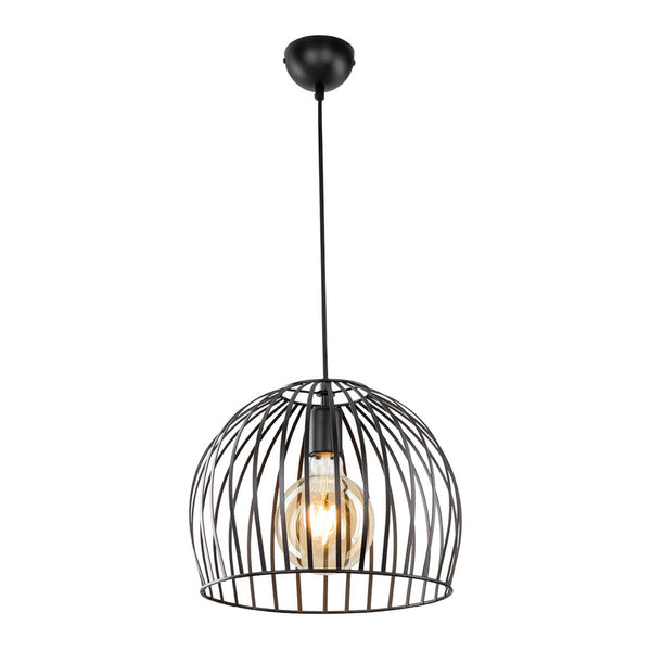 Lámpara colgante Blackpool E27 Metal Negro [lux.pro]