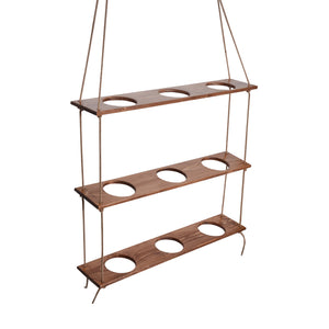 Estantería para plantas Nakskov de madera de pino, teñida [en.casa]