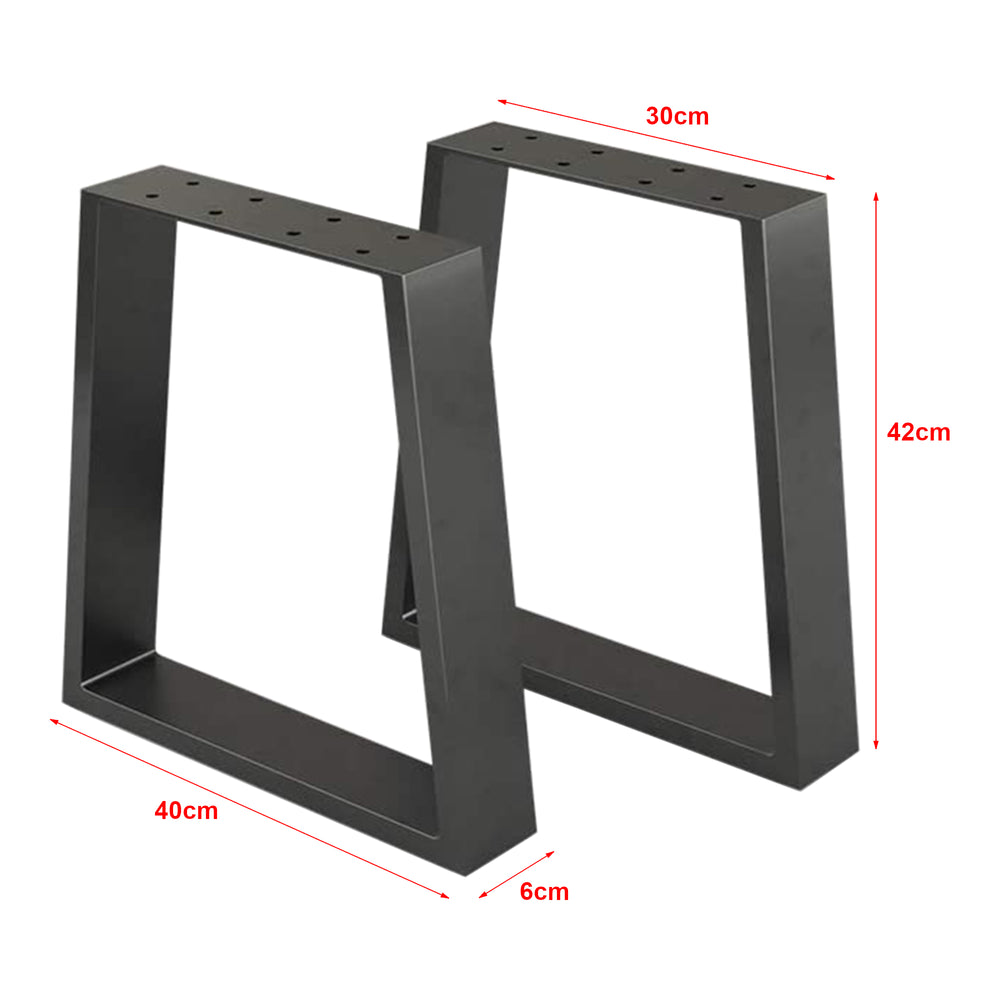 Estructura de mesa Marstal 42x40cm negro [en.casa] - premiumXL