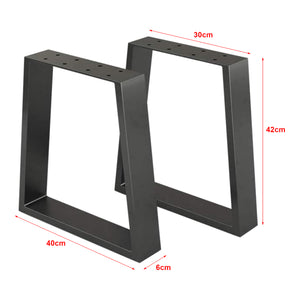 Estructura de mesa Marstal 42x40cm Negro [en.casa]