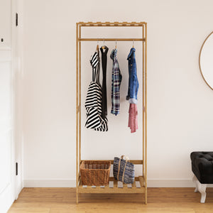 Perchero Løgumkloster 160x64x30 cm Madera de pino [en.casa]