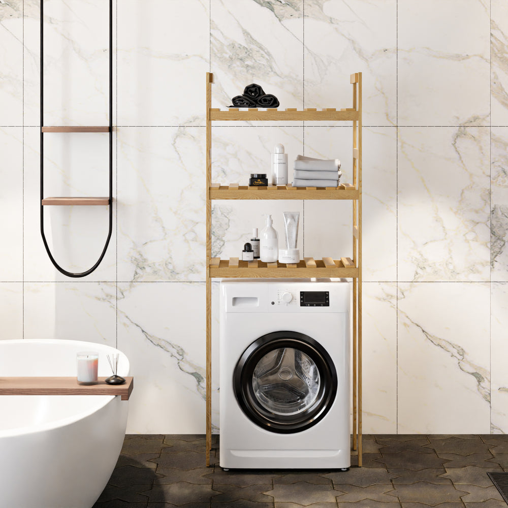 Estante para lavadora Alslev 160x64x21cm [en.casa]