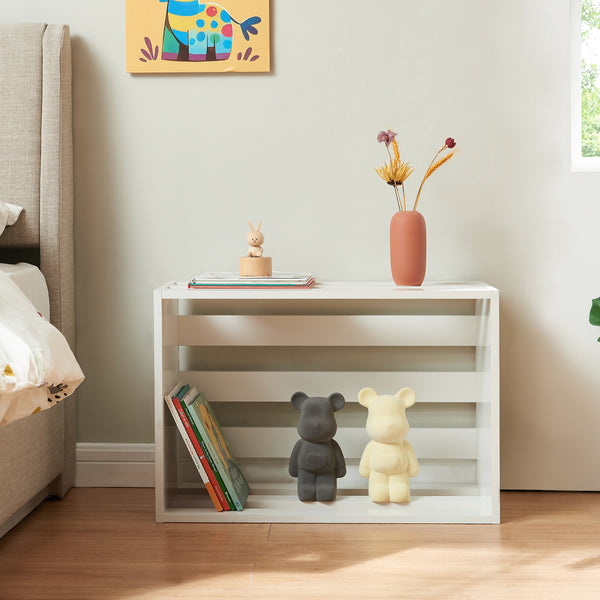 Mesa auxiliar Rønde aglomerado 43 x 64 x 33 cm blanco [en.casa]