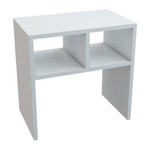 Mesa auxiliar Ravnsborg 50x50x30 cm Blanco [en.casa]