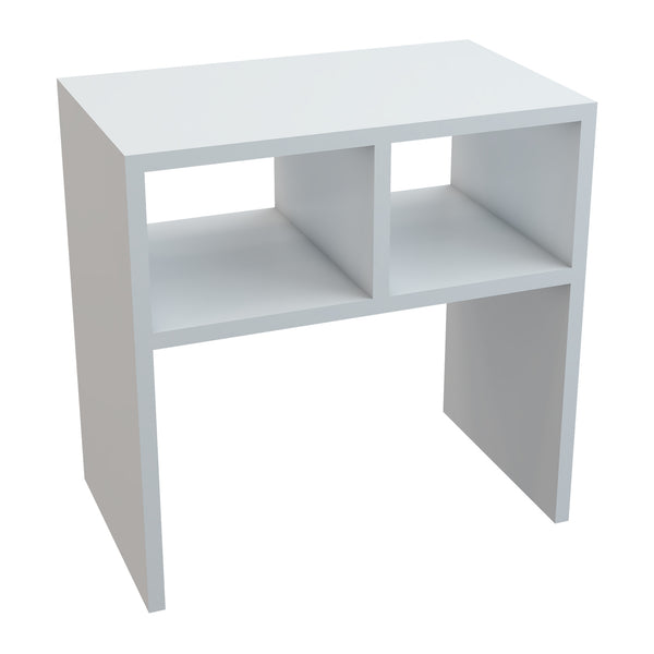 Mesa auxiliar Ravnsborg 50x50x30 cm Blanco [en.casa]