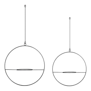 Colgador de plantas Opsterland en juego de 2 unidades negro [en.casa]