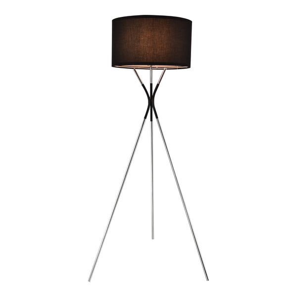 Lámpara de pie Athlone Plata/Negro [lux.pro]