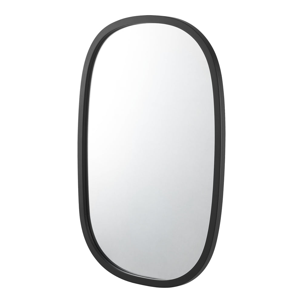 Espejo de pared Copertino 70x50 cm negro, mate [en.casa] - premiumXL