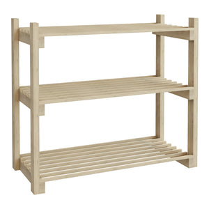 Estantería para zapatos Them con 3 estantes de madera de pino [en.casa]