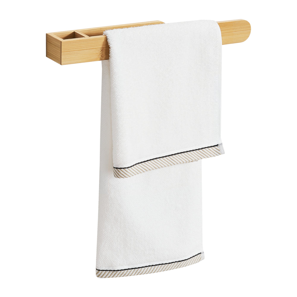 Toallero de pared Tønsberg bambú [en.casa] - premiumXL