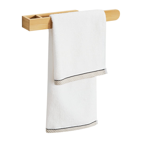 Toallero de pared Tønsberg Bambú [en.casa]