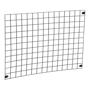 Rejilla de pared Sæby Metal 75 x 55 cm Negro [en.casa]