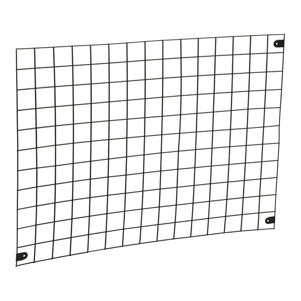 Rejilla de pared Sæby Metal 75 x 55 cm Negro [en.casa]