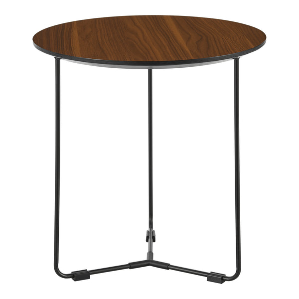 Mesa auxiliar Altura 42xØ39,5 cm Nogal [en.casa]