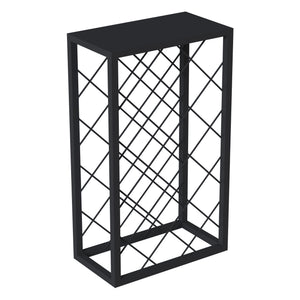 Estante para vino Amasia de metal 74x45x22 cm negro [en.casa]