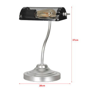 Lámpara de mesa Ditton Plata / Negro [lux.pro]