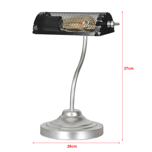Lámpara de mesa Ditton Plata / Negro [lux.pro]