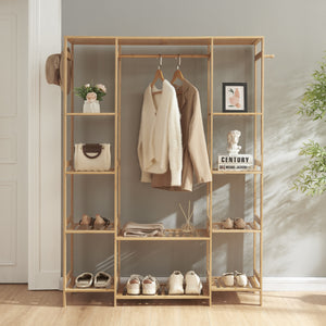 Perchero Ilomantsi Bambú [en.casa]