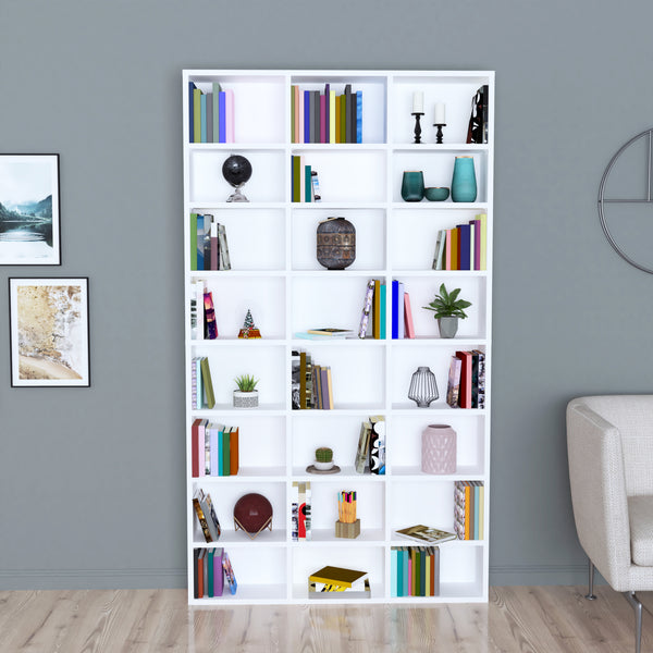 Estantería Askvoll 178x102x16cm Blanco [en.casa]