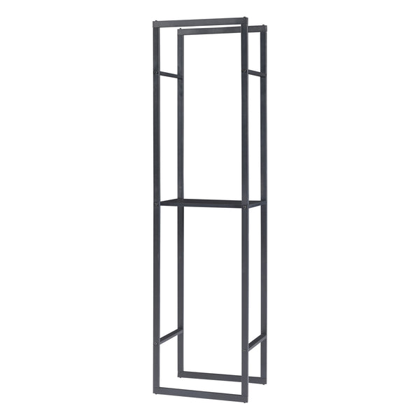 Estante para leña Ulvila con repisa 45x30x170cm [en.casa]