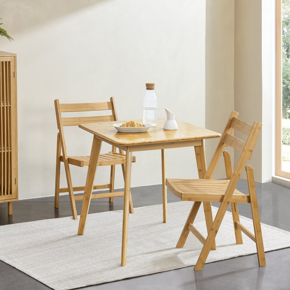 Silla plegable Gran de bambú en set de 2 [en.casa] - premiumXL