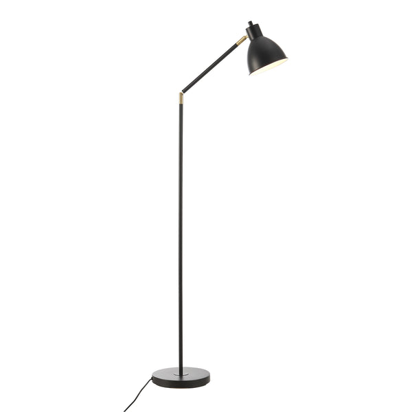 Lámpara de pie Stockport 139cm Negro/Oro [lux.pro]