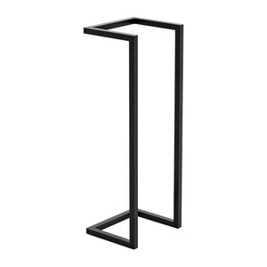 Soporte para toallas Loppa 70x25x20 cm Negro [en.casa]
