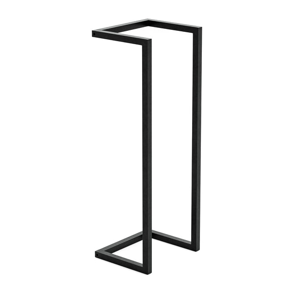 Soporte para toallas Loppa 70x25x20 cm Negro [en.casa]