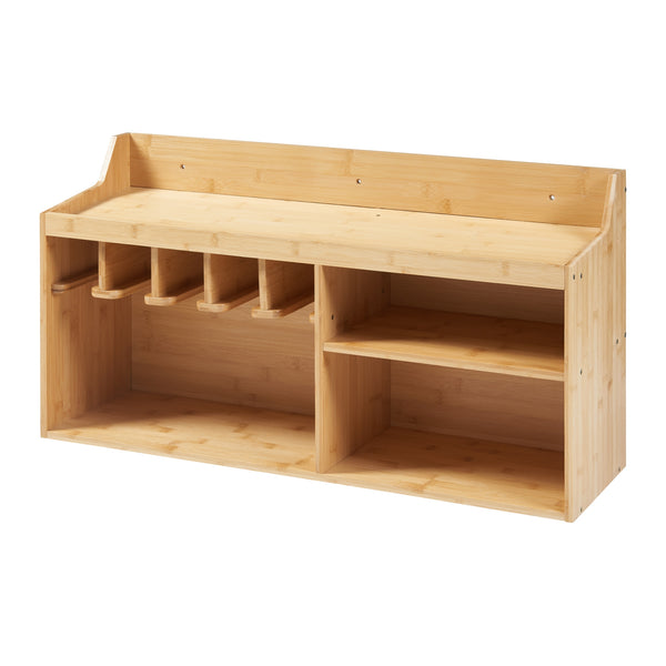 Organizador de herramientas Gjemnes 86x25x45 cm Bambú [en.casa]