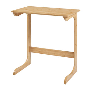 Mesa para portátil Hægebostad 65x60x40 cm Bambú [en.casa]