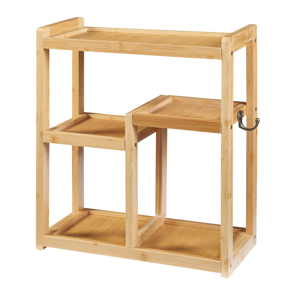 Estantería de baño Höör 42x37x17 cm bambú [en.casa] - premiumXL