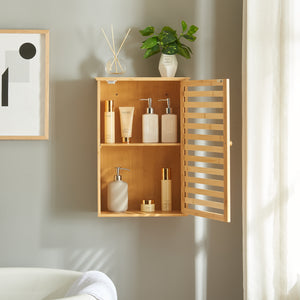 Armario de baño Järfälla 55x37x16 cm Bambú [en.casa]