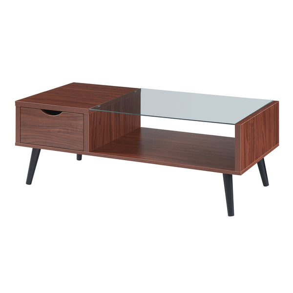 Mesa de centro Markaryd aspecto nogal [en.casa]