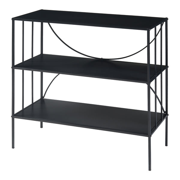 Mesa consola Baarn 65,5x70x32 cm Negro [en.casa]
