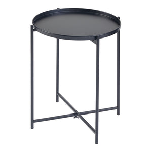 Mesa auxiliar Sälen metal negro [en.casa]