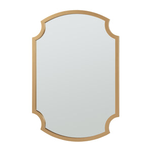 Espejo de pared Aura 80x55 cm color dorado [en.casa]