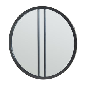 Espejo de pared Suomussalmi Ø60 cm Negro [en.casa]