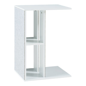 Mesa auxiliar con superficie para rascar Ljungby Blanco [en.casa]