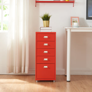 Contenedor móvil Kökar con 5 cajones 69x28x41 cm [en.casa]