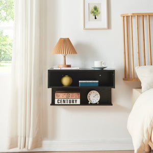 Estantería de pared Gauldal 57x30x32 cm Negro [en.casa]